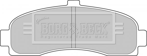 Borg & Beck BBP1541 - Тормозные колодки, дисковые, комплект avtokuzovplus.com.ua