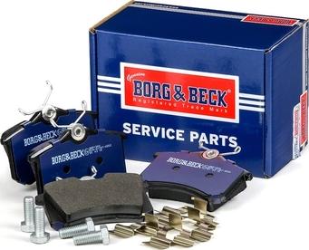 Borg & Beck BBP1542 - Тормозные колодки, дисковые, комплект avtokuzovplus.com.ua