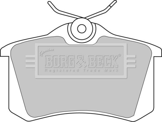 Borg & Beck BBP1542 - Гальмівні колодки, дискові гальма autocars.com.ua