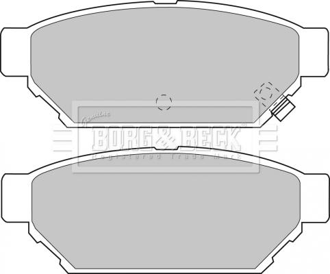 Borg & Beck BBP1543 - Тормозные колодки, дисковые, комплект avtokuzovplus.com.ua