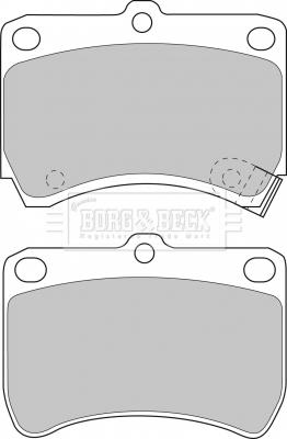 Borg & Beck BBP1553 - Гальмівні колодки, дискові гальма autocars.com.ua