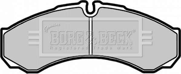 Borg & Beck BBP1554 - Тормозные колодки, дисковые, комплект avtokuzovplus.com.ua