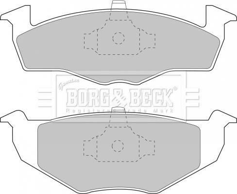 Borg & Beck BBP1555 - Тормозные колодки, дисковые, комплект avtokuzovplus.com.ua