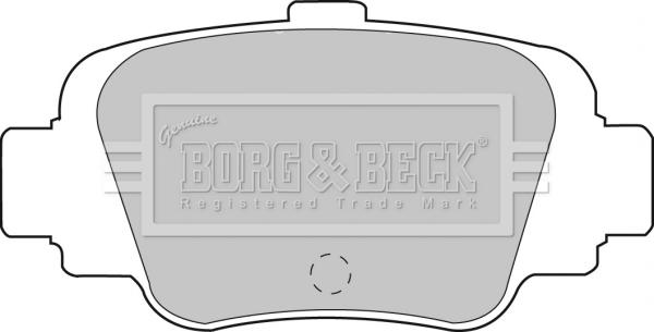 Borg & Beck BBP1560 - Тормозные колодки, дисковые, комплект avtokuzovplus.com.ua