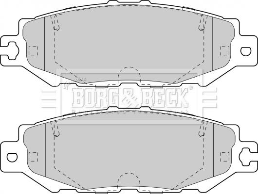 Borg & Beck BBP1570 - Тормозные колодки, дисковые, комплект avtokuzovplus.com.ua