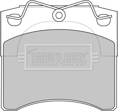 Borg & Beck BBP1572 - Тормозные колодки, дисковые, комплект autodnr.net