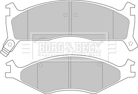 Borg & Beck BBP1573 - Гальмівні колодки, дискові гальма autocars.com.ua