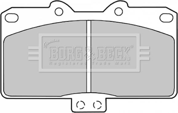 Borg & Beck BBP1574 - Гальмівні колодки, дискові гальма autocars.com.ua