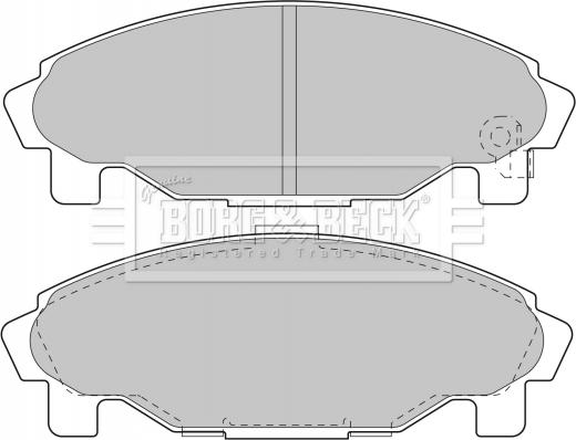 Borg & Beck BBP1581 - Тормозные колодки, дисковые, комплект autodnr.net