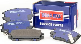 Borg & Beck BBP1582 - Тормозные колодки, дисковые, комплект avtokuzovplus.com.ua