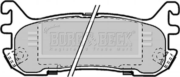 Borg & Beck BBP1584 - Тормозные колодки, дисковые, комплект autodnr.net