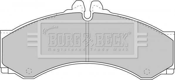 Borg & Beck BBP1589 - Тормозные колодки, дисковые, комплект avtokuzovplus.com.ua