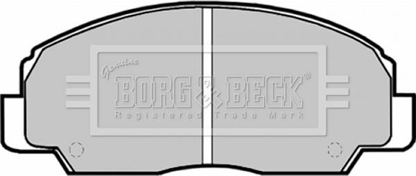 Borg & Beck BBP1592 - Тормозные колодки, дисковые, комплект avtokuzovplus.com.ua