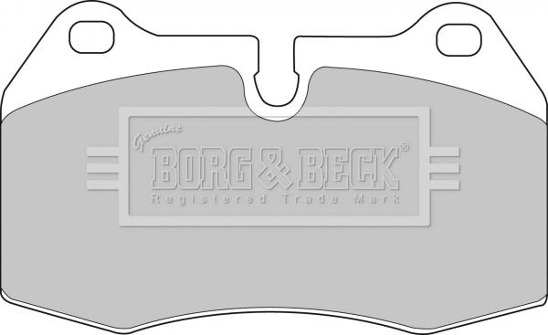 Borg & Beck BBP1596 - Тормозные колодки, дисковые, комплект autodnr.net