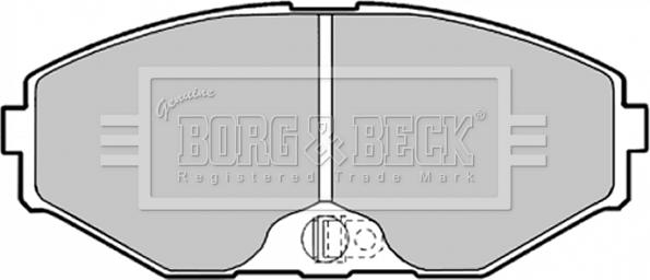 Borg & Beck BBP1598 - Гальмівні колодки, дискові гальма autocars.com.ua
