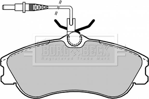 Borg & Beck BBP1601 - Тормозные колодки, дисковые, комплект avtokuzovplus.com.ua