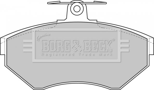 Borg & Beck BBP1607 - Тормозные колодки, дисковые, комплект avtokuzovplus.com.ua