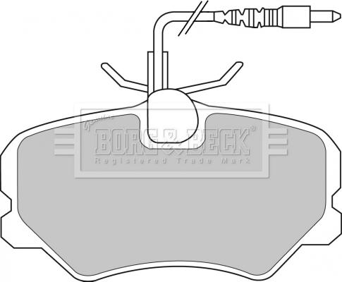 Borg & Beck BBP1608 - Гальмівні колодки, дискові гальма autocars.com.ua