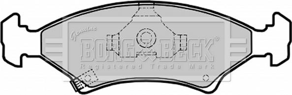 Borg & Beck BBP1610 - Гальмівні колодки, дискові гальма autocars.com.ua