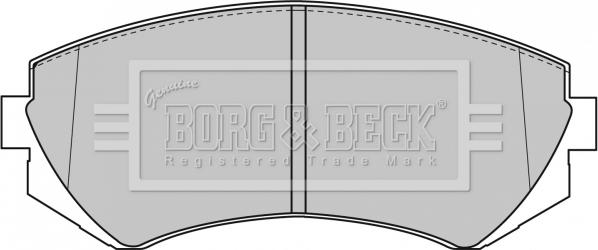 Borg & Beck BBP1611 - Гальмівні колодки, дискові гальма autocars.com.ua