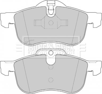 Borg & Beck BBP1614 - Тормозные колодки, дисковые, комплект avtokuzovplus.com.ua