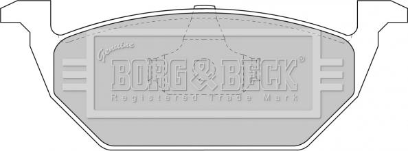 Borg & Beck BBP1618 - Тормозные колодки, дисковые, комплект avtokuzovplus.com.ua