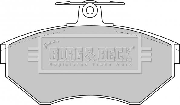 Borg & Beck BBP1620 - Тормозные колодки, дисковые, комплект avtokuzovplus.com.ua