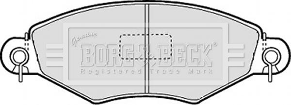 Borg & Beck BBP1623 - Тормозные колодки, дисковые, комплект avtokuzovplus.com.ua