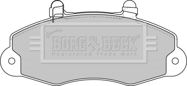 Borg & Beck BBP1624 - Гальмівні колодки, дискові гальма autocars.com.ua