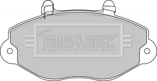 Borg & Beck BBP1625 - Гальмівні колодки, дискові гальма autocars.com.ua