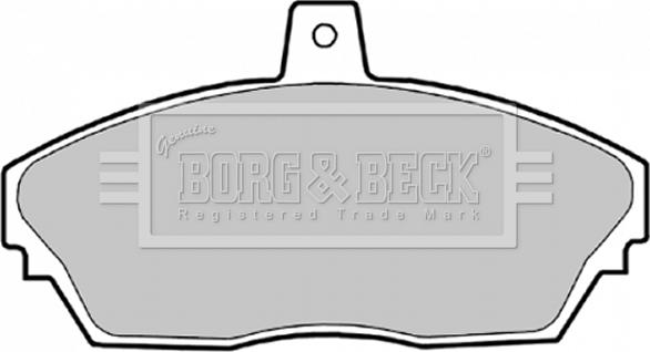 Borg & Beck BBP1629 - Гальмівні колодки, дискові гальма autocars.com.ua