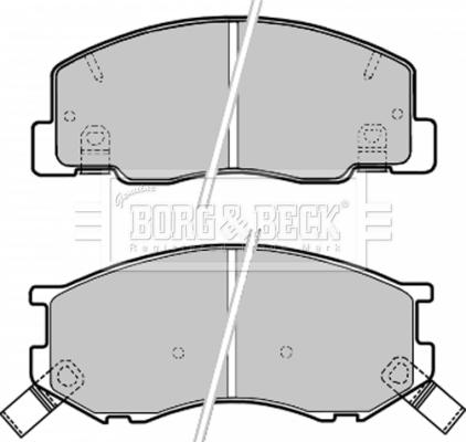Borg & Beck BBP1630 - Гальмівні колодки, дискові гальма autocars.com.ua