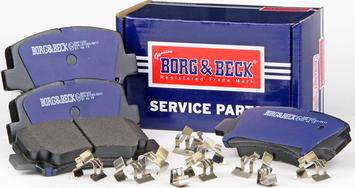 Borg & Beck BBP1632 - Тормозные колодки, дисковые, комплект avtokuzovplus.com.ua