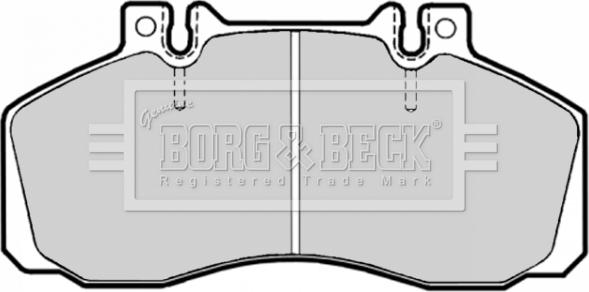 Borg & Beck BBP1636 - Гальмівні колодки, дискові гальма autocars.com.ua