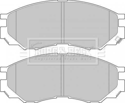 Borg & Beck BBP1637 - Тормозные колодки, дисковые, комплект autodnr.net