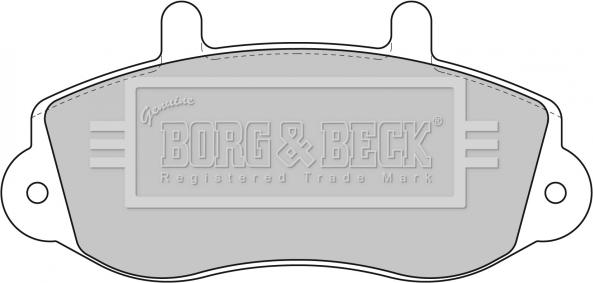 Borg & Beck BBP1638 - Гальмівні колодки, дискові гальма autocars.com.ua