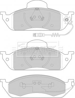 Borg & Beck BBP1640 - Гальмівні колодки, дискові гальма autocars.com.ua