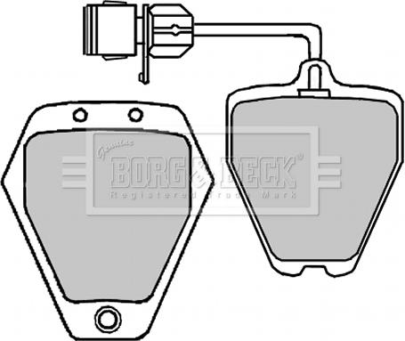 Borg & Beck BBP1647 - Гальмівні колодки, дискові гальма autocars.com.ua