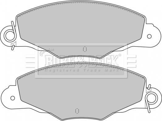 Borg & Beck BBP1648 - Тормозные колодки, дисковые, комплект avtokuzovplus.com.ua