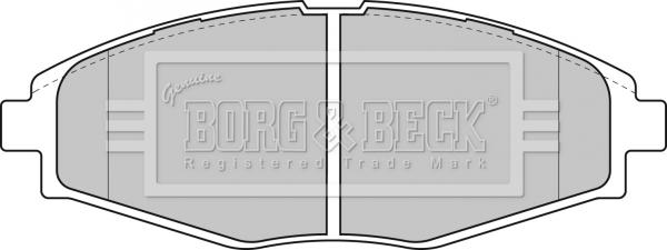 Borg & Beck BBP1649 - Гальмівні колодки, дискові гальма autocars.com.ua