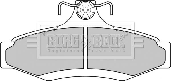 Borg & Beck BBP1651 - Тормозные колодки, дисковые, комплект avtokuzovplus.com.ua