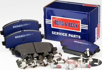 Borg & Beck BBP1652 - Тормозные колодки, дисковые, комплект avtokuzovplus.com.ua