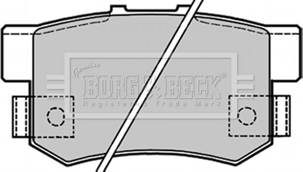 Borg & Beck BBP1656 - Тормозные колодки, дисковые, комплект autodnr.net