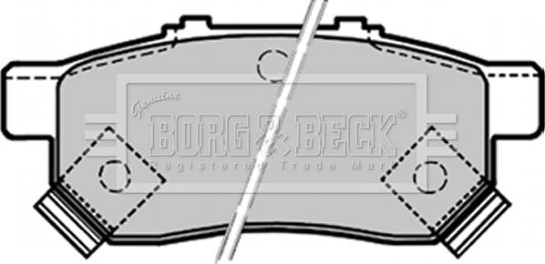 Borg & Beck BBP1657 - Тормозные колодки, дисковые, комплект autodnr.net