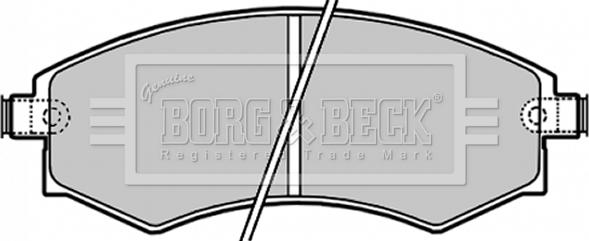 Borg & Beck BBP1658 - Тормозные колодки, дисковые, комплект avtokuzovplus.com.ua