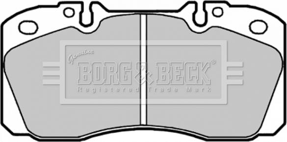 Borg & Beck BBP1660 - Тормозные колодки, дисковые, комплект autodnr.net