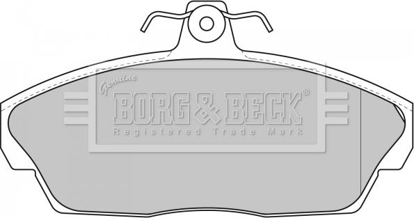 Borg & Beck BBP1662 - Гальмівні колодки, дискові гальма autocars.com.ua