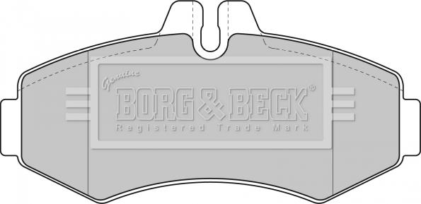 Borg & Beck BBP1664 - Тормозные колодки, дисковые, комплект avtokuzovplus.com.ua