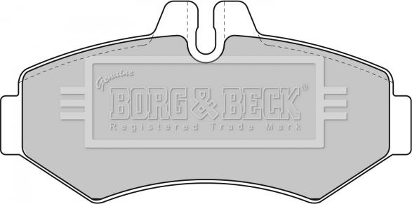 Borg & Beck BBP1667 - Тормозные колодки, дисковые, комплект avtokuzovplus.com.ua