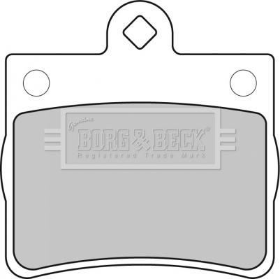 Borg & Beck BBP1668 - Тормозные колодки, дисковые, комплект autodnr.net